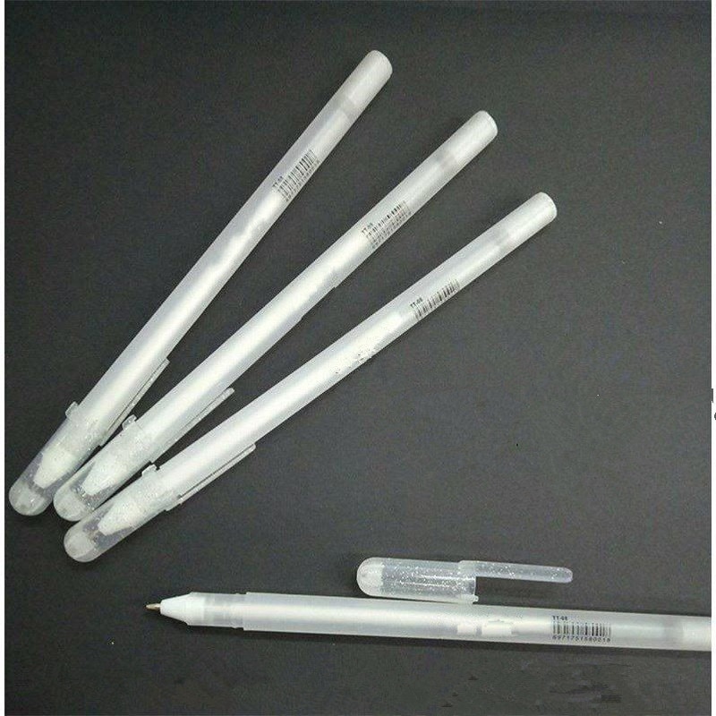 1PC 0.8MM White Highlight Pen Student Sketch Drawing Graffiti Art Markers Comic Hook Liner Pen Stationery Art Supplies