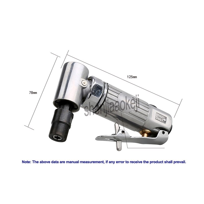 6mm Mini Angle Polishing machine Pneumatic Angle Grinder 90 Degree Air Die Grinder Tools 1pc