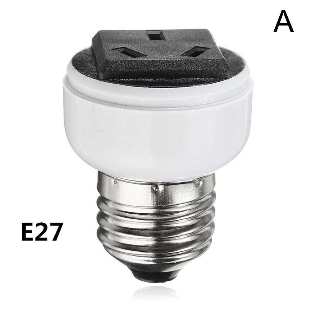 Enchufe de bombilla de tornillo E27, portalámparas, soporte de iluminación, Enchufes hembra, fuente de alimentación, adaptador de conversión para EE. UU. O UE, 1 piezas