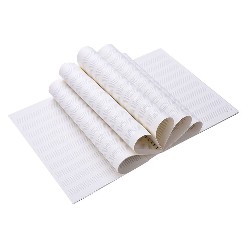 Style 50 Pages Blank Music Score Manuscript Exercise Book Writing Stave Notebook Black 50 Sheets Piano Note Book Accessories