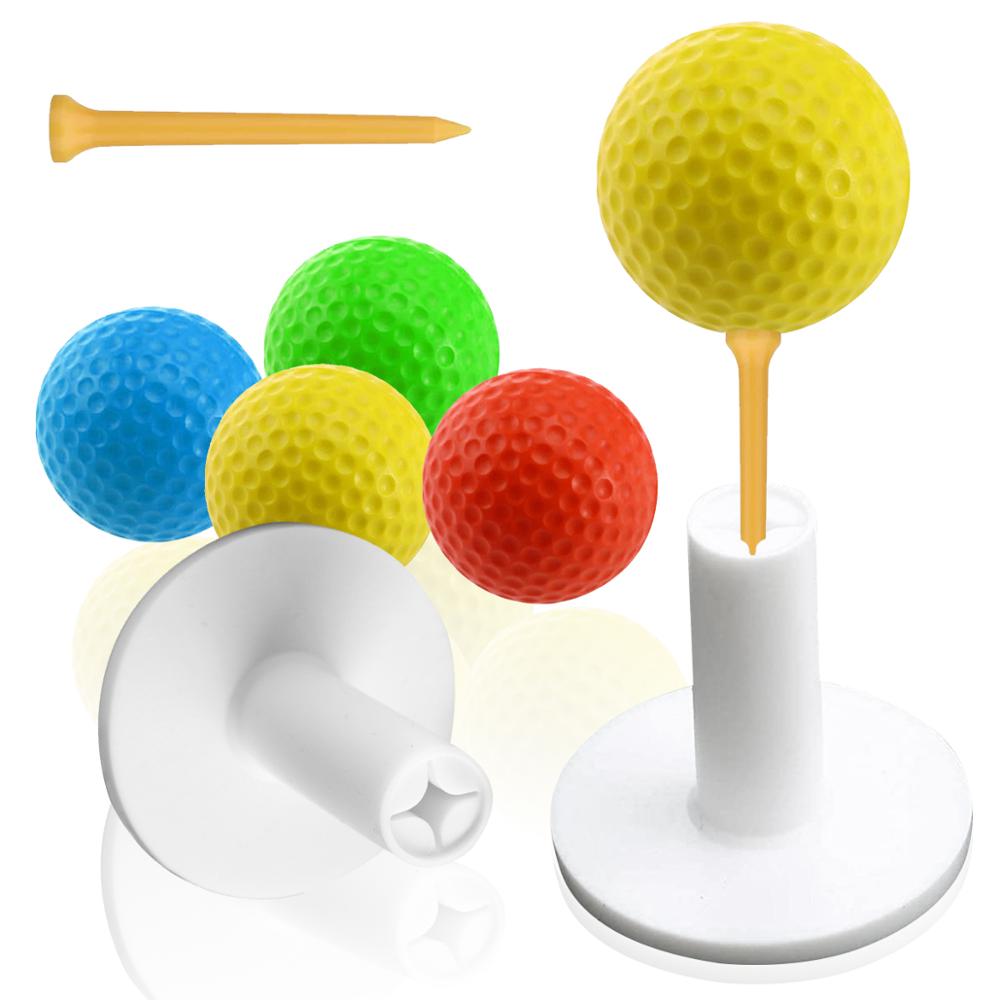 Golf gummi golf tees sæt 2 /4 sæt til træning & range måtter til indendørs udendørs måtte hvid 1.5 " 2.0 " 3 ” Grandado