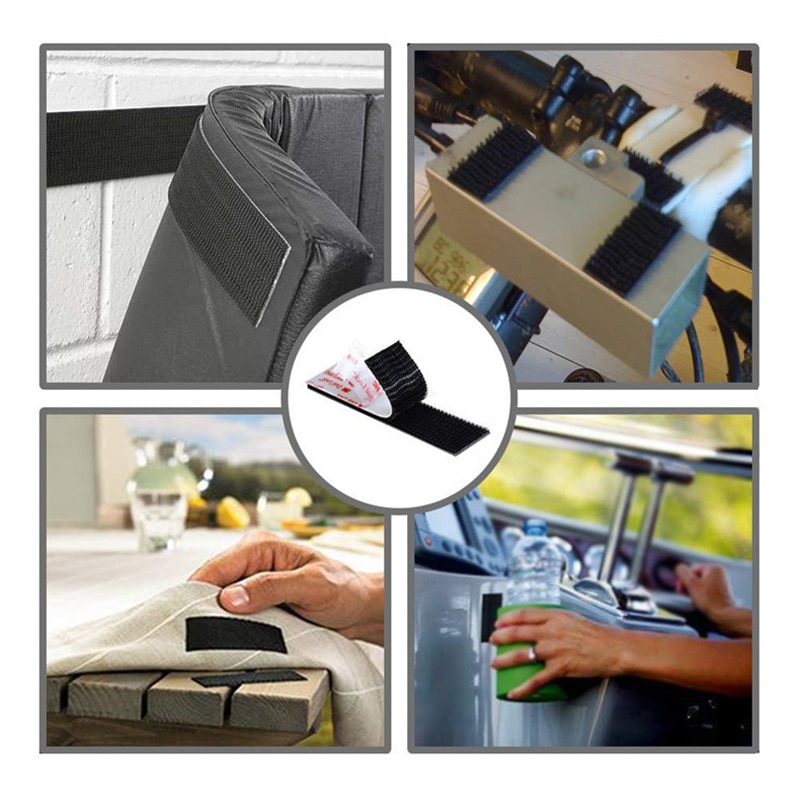 3M Klittenband Dual Lock SJ3550 Zwart En Sj 3560 Transparant Paddestoel Hersluitbare Sluiting Zelfklevende Tape