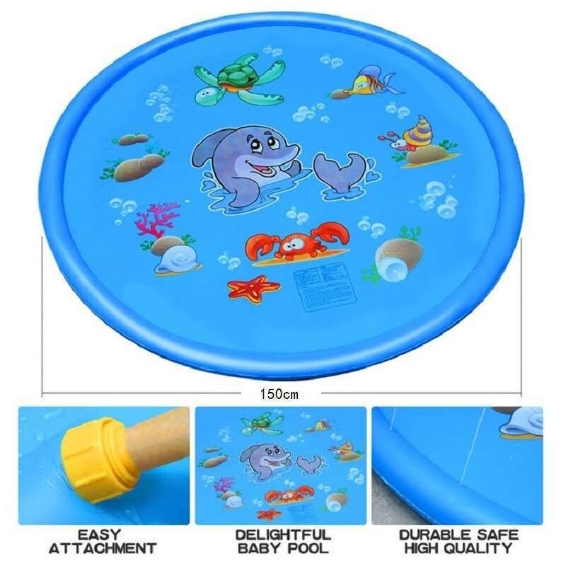 48 Uur Levering 170Cm Kinderen Outdoor Water Spuiten Mat Spelen Met Water Kant Mat Fontein Mat