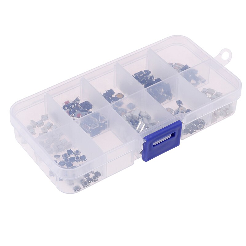 250 stk/æske 10 modeller bil fjernbetjening tablet mikro switch nøgle touch taktil trykknap komponent