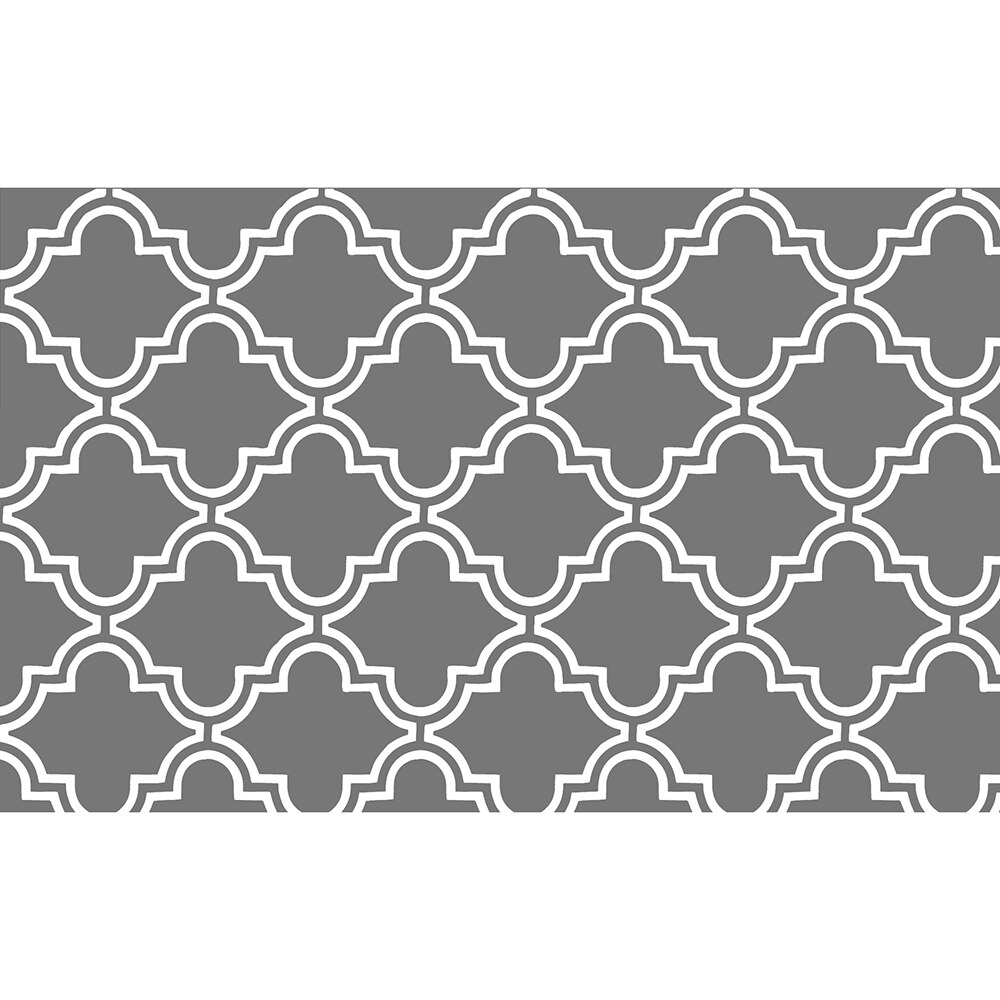 Lang gulvmåtte skridsikker dørmåtte komfort gulv perfekte tæpper til køkken badeværelse og stående skriveborde vaskbare tæpper: Grå / 80 cm x 120cm