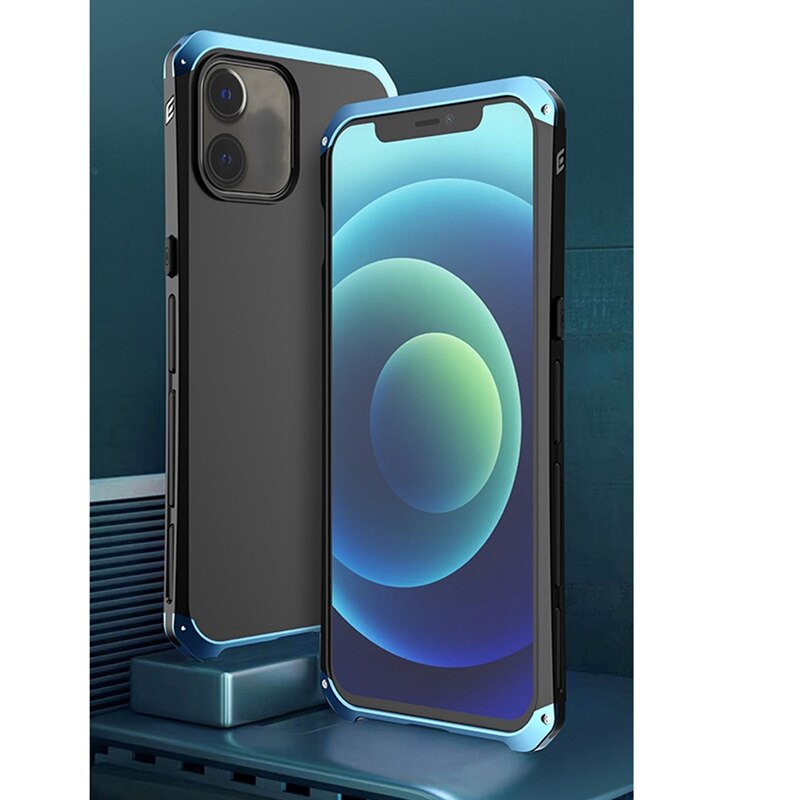 Phone Case for Apple iPhone 12 Pro - Metal Frame, 3-Section Design, Protective Shell