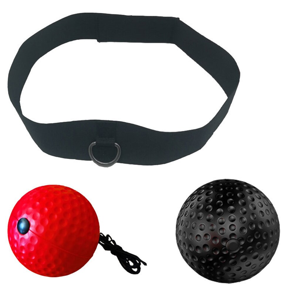 Boxing Reflex Speed Punch Ball MMA Sanda Boxer Raising Reaction Force Hand Eye Training Set Stress Gym Boxing Muay Thai Exercise: 2PCS 20g ball set