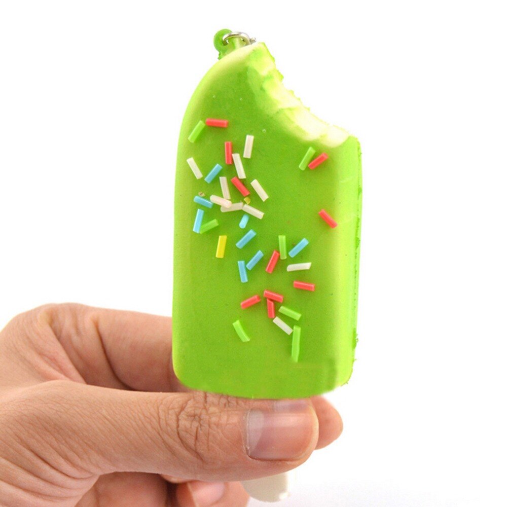 1 Uds 4cm x 10cm 1 Uds suave encantos perfumados juguetes pan blando kawaii chispas de Chocolate helado