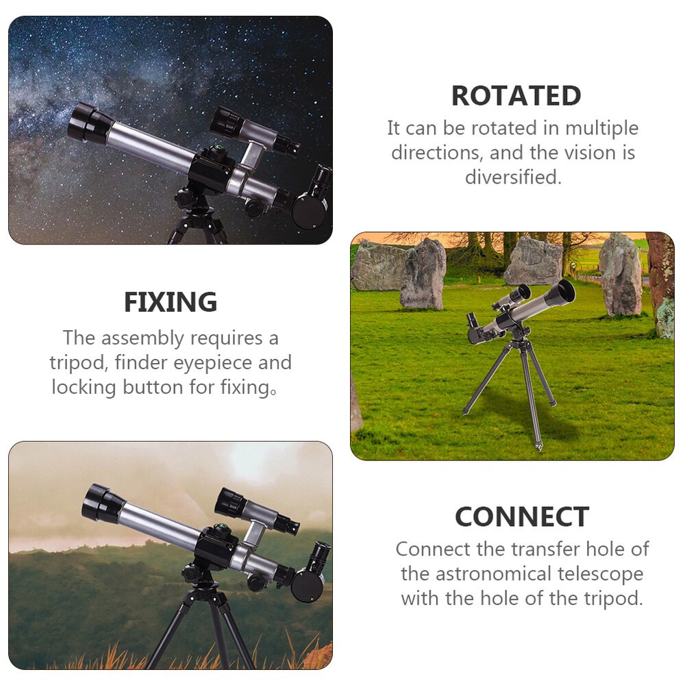 High-magnification Telescope Kids Single-tube Telescope for Astronomy Beginner