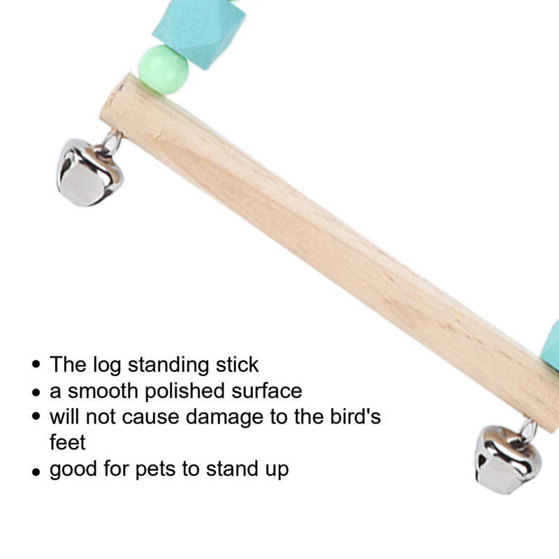 Papegaai Gekleurde Houten Blok Swing Vogel Schommels Natuurlijke Kleurrijke Voor Medium Papegaaien Voor Kleine Papegaaien