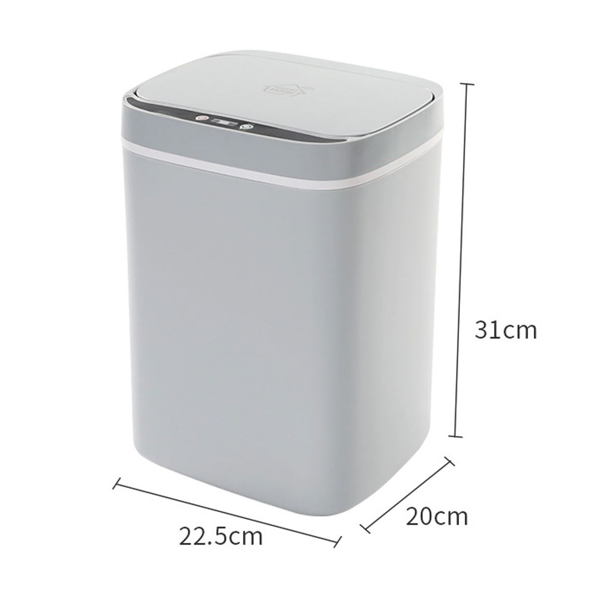 Poubelle automatique intelligente sans contact | 11/13L, capteur de mouvement à infrarouge Intelligent, poubelle de déchets, poubelles de cuisine: Gray 13L