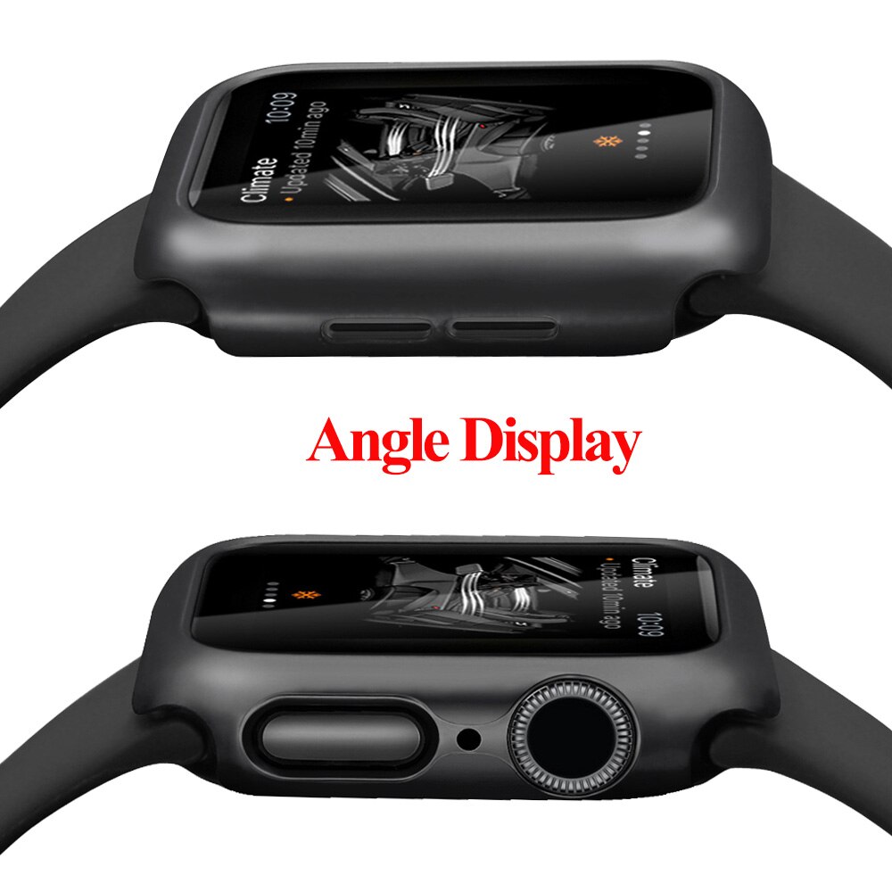 Coque de protection PC pour Apple Watch, pour Apple Watch série 6 5 4 3 2 38mm 42mm 40mm 44mm, protection antichoc pour iwatch 6 4 3, couvercle de cadre