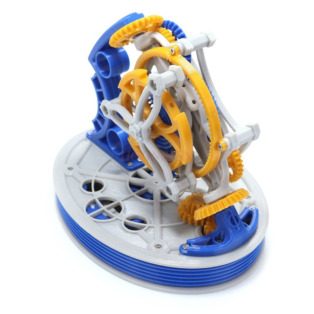 Dubbele as tourbillon modelvermogen 3D-printen slingeruur mechanisch principe desktop slingeruitrusting