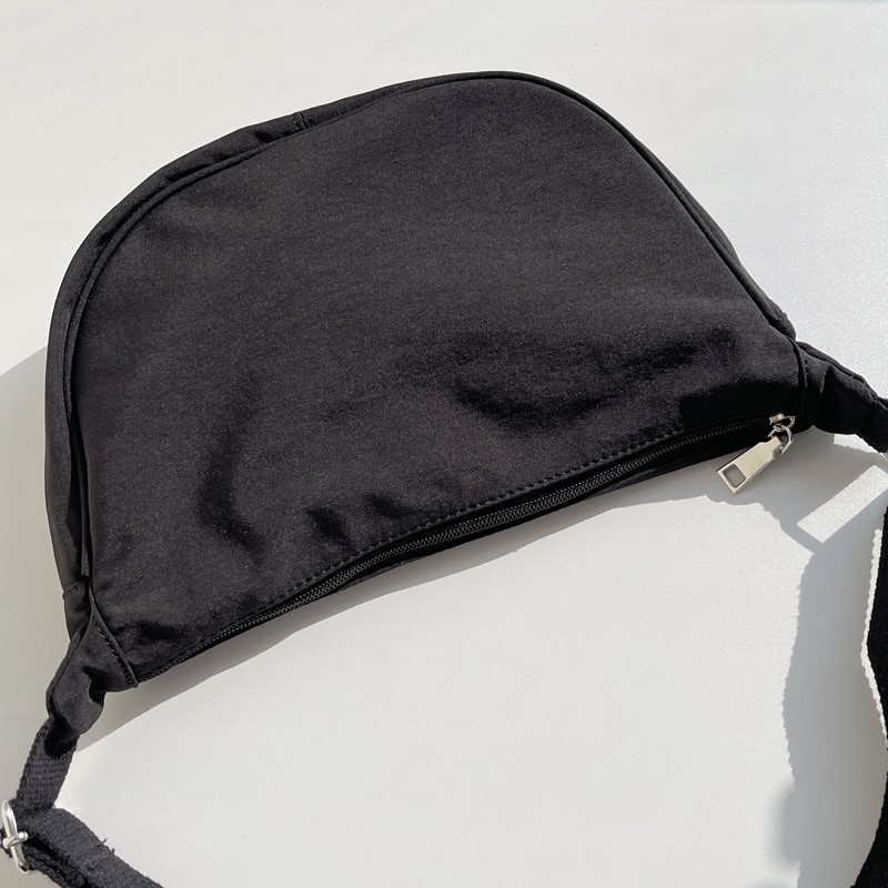 Bolsa feminina de algodão-poliéster com zíper, bolsa estilo escolar japonesa para mulheres, bolsa de ombro crossbody para jovens, em oferta