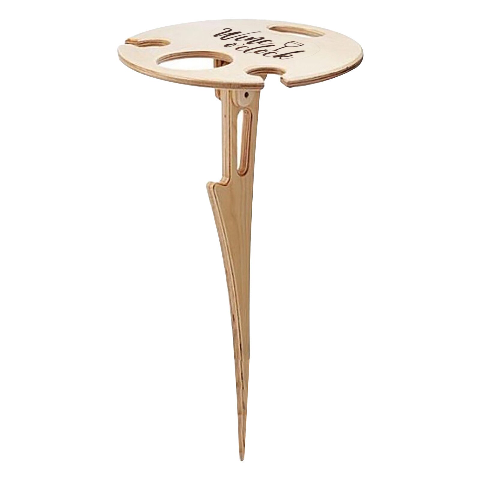 Outdoor Wijnrek Gazon Wijnrek Draagbare Outdoor Picknick Wijnrek Outdoor Wijn Tafel Met Opvouwbare Ronde Desktop: D