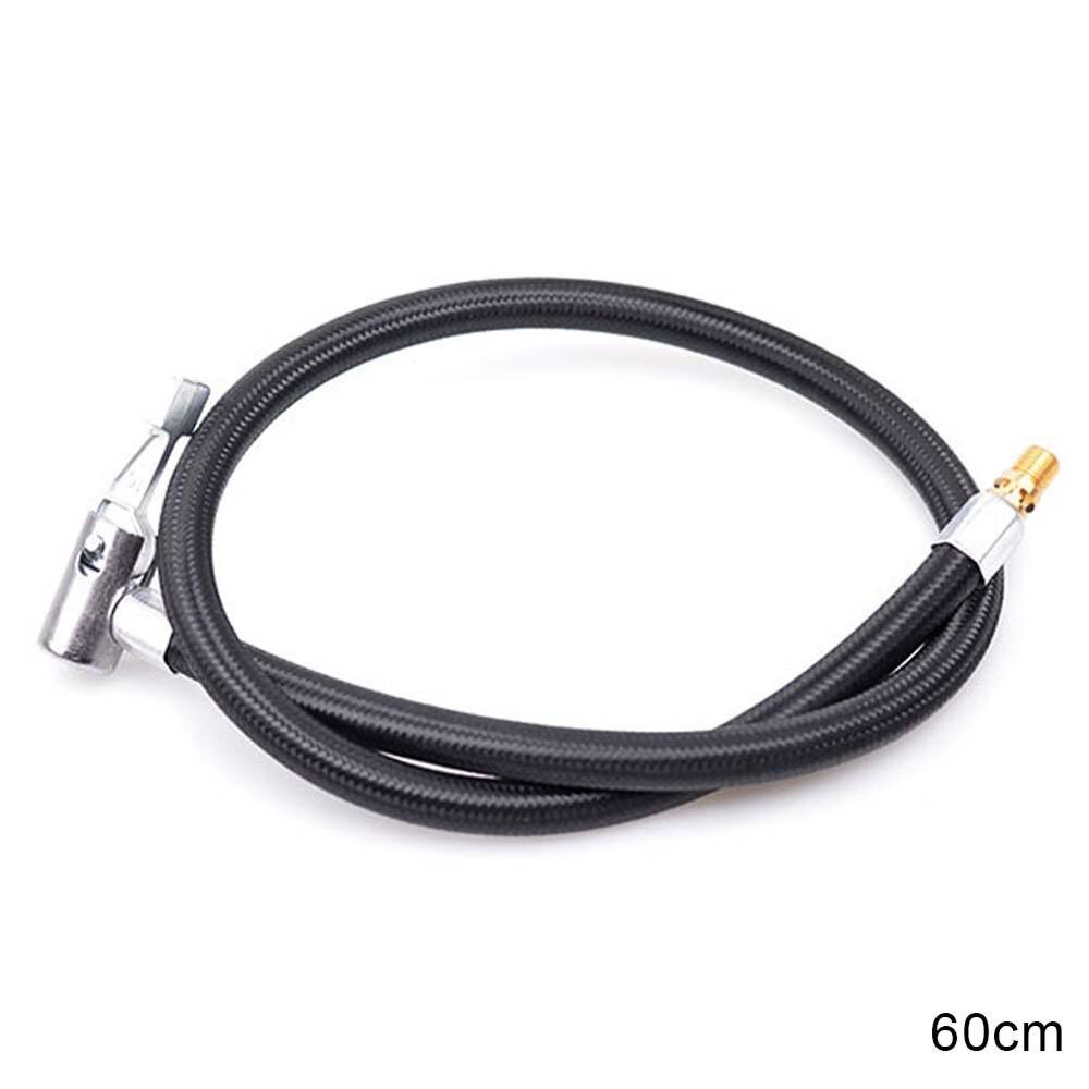 Bildekk pumpeslange chuck trykkmåler luftslange slange adapter motorsykkel sykkel: 60cm