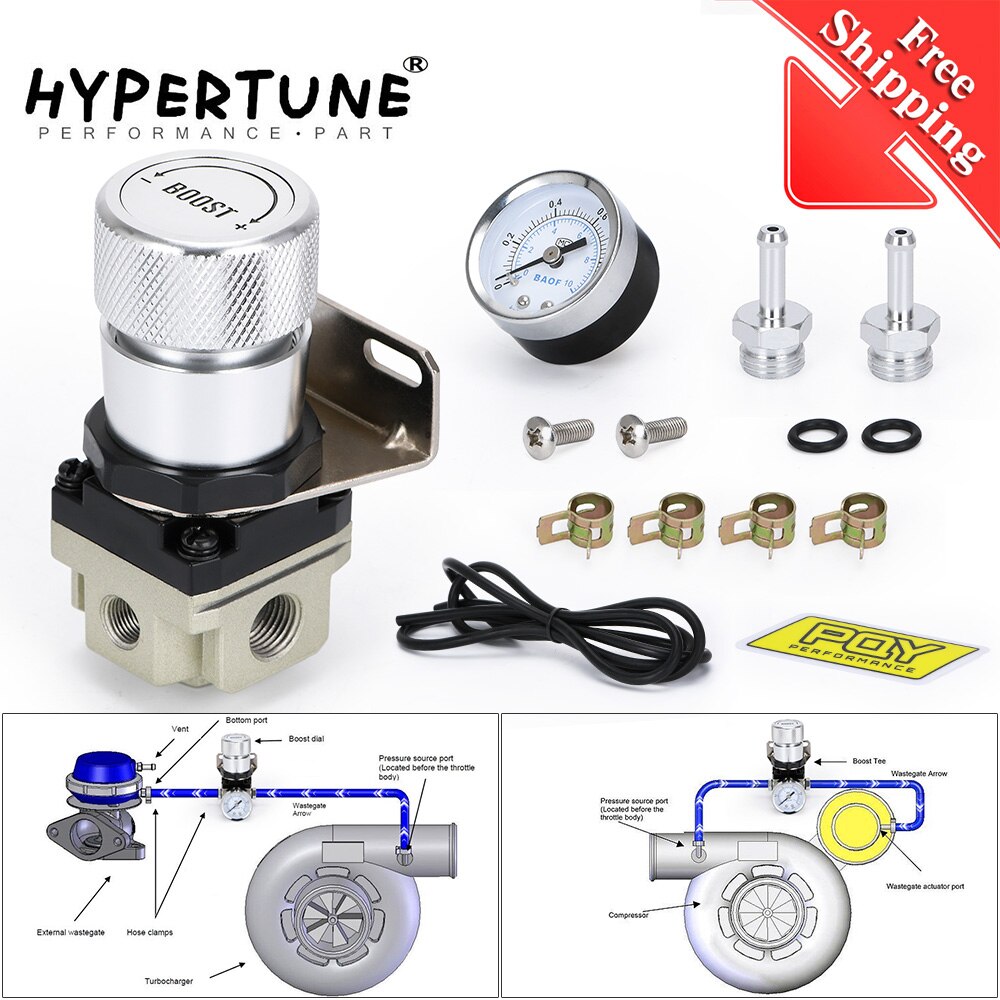 T2 UNIVERSAL ADJUSTABLE MANUAL GAUGE TURBO BOOST CONTROLLER 1-150 PSI SR20DET SR HT5811