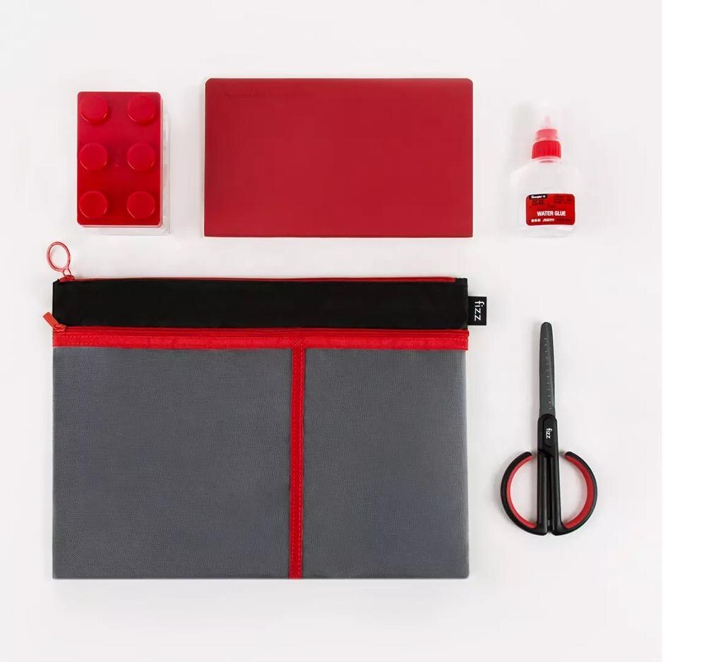 Fizz A4 File Bag Zipper Bag A4 Storage Large Capacity Mesh File Bag Zipper Test Meeting Notebook Pocket School Office