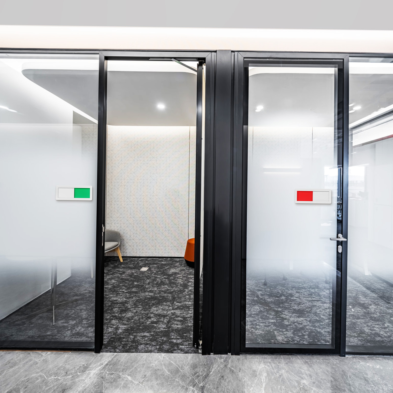 4 Uds. Señal de puerta, placa de oficina, deslizador vacío ocupado, señales indicadoras de privacidad acrílicas, señales de baño, señales de puerta para sesión