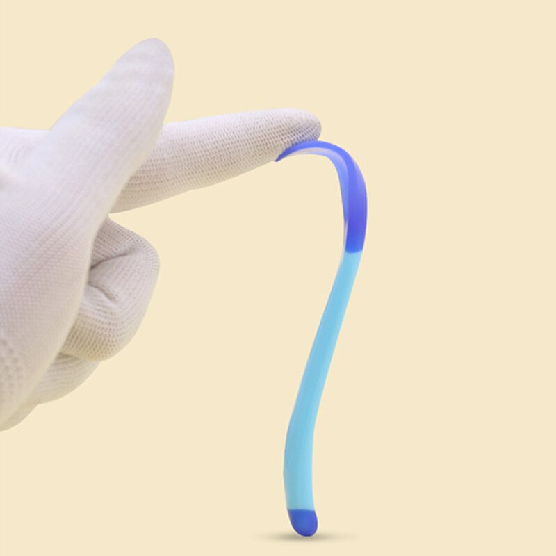 Cuillère d'alimentation PP/TPE 1 pièces | Articles de table pour enfants, cuillère d'entraînement pour bébés, cuillère d'alimentation antidérapante accessoires pour bébés, outil de détection de température 25*160MM