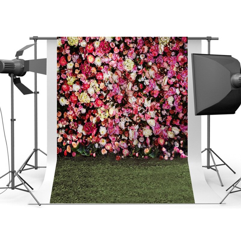 1pc realistiske 3d blomster væg baggrund bryllupsfest fotografering baggrund fotostudie rekvisitter: Stil 5