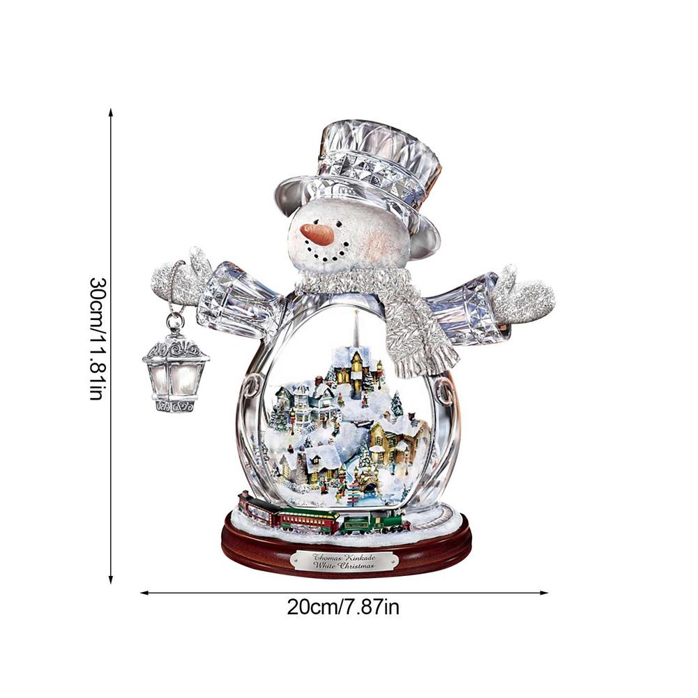 3D Christmas Tree Snowman Window Stickers Village Houses Winter House Santa Claus Snowman Wall Stickers For Home