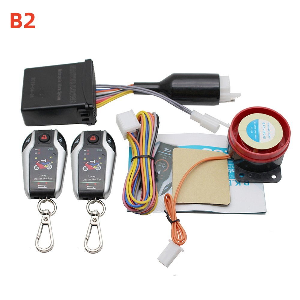 Tweeweg Motorfiets Anti-Diefstal Beveiliging Alarmsysteem Scooter Inbraak Trillingen Alarm Afstandsbediening Motor Start 5Meter Auto-Lock