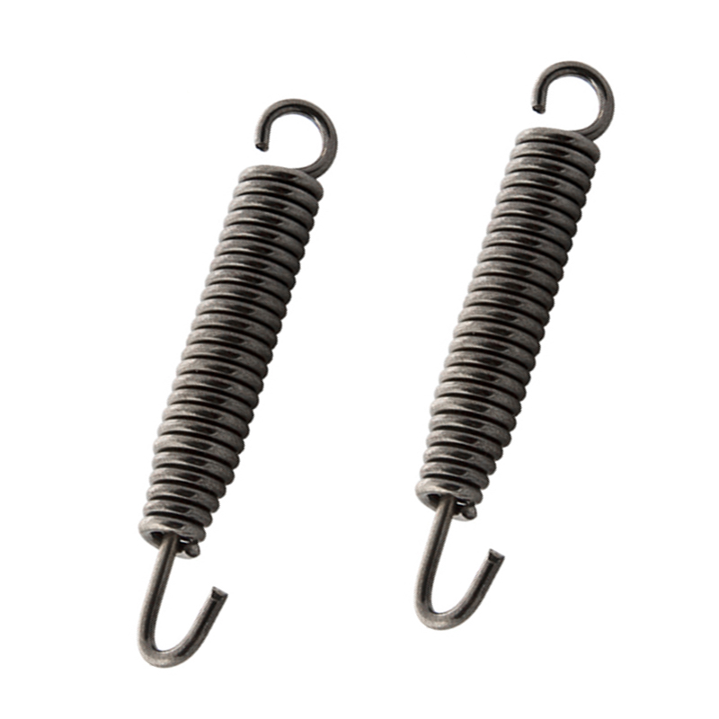 2pcs 80mm Motorcycle Stainless Steel Exhaust Springs Expansion Chambers Exhaust Pipe Extension Spring