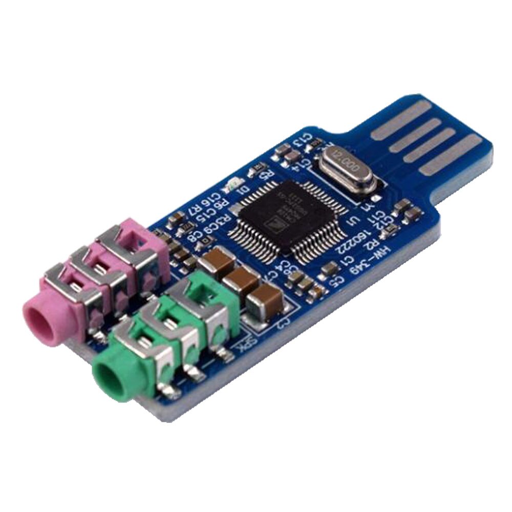 1 Pcs Drive-Gratis Usb Geluidskaart Externe Geluidskaart Notebook Geluidskaart CM108 Usb Geluidskaart