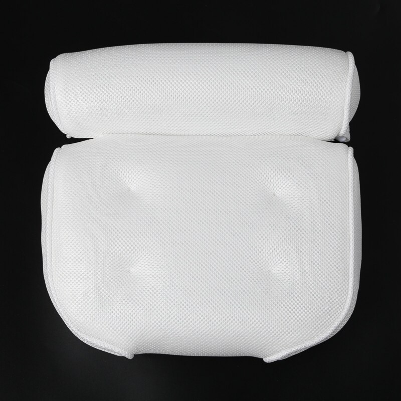 3d mesh badkudde mjuk vattentät spa nackstöd badkar kudde med ryggstöd sugkopp nackdyna badrumstillbehör