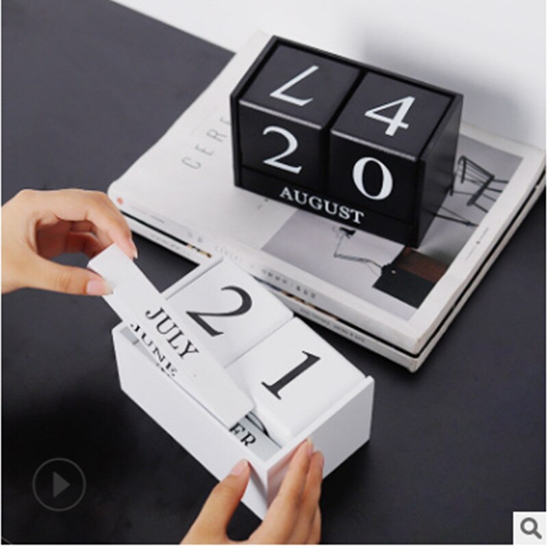 Eeuwigdurende Kalender - Houten Zonnewijzer - Fotografie Props - Woondecoratie Ornamenten