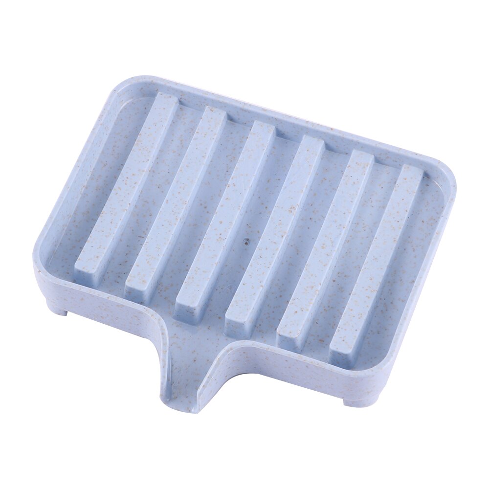 1pcs Drainage Soap Dish Storage Box Bathroom Draining Soap Box Kitchen Soap Dish Tub Sponge Storage Cup Rack Soap Holder Set: blue