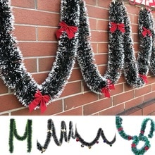 Gratis shippimh 200cm julesløjfer bolde guirlande træ ornament mall bar fest forsyninger