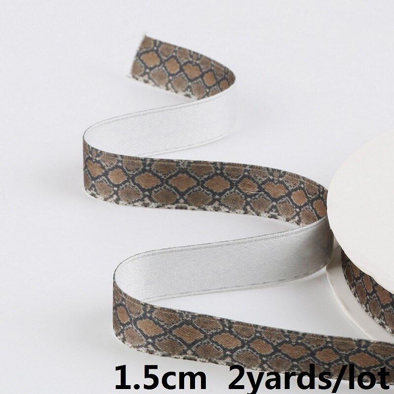 Valitse koko 1.5-4cm käärmeennahkanauha seksikäs tyyli puuvilla/polyesteri koristenauha vaatekasseihin kengät kodin sisustus: 1.5cm oliivinvihreää