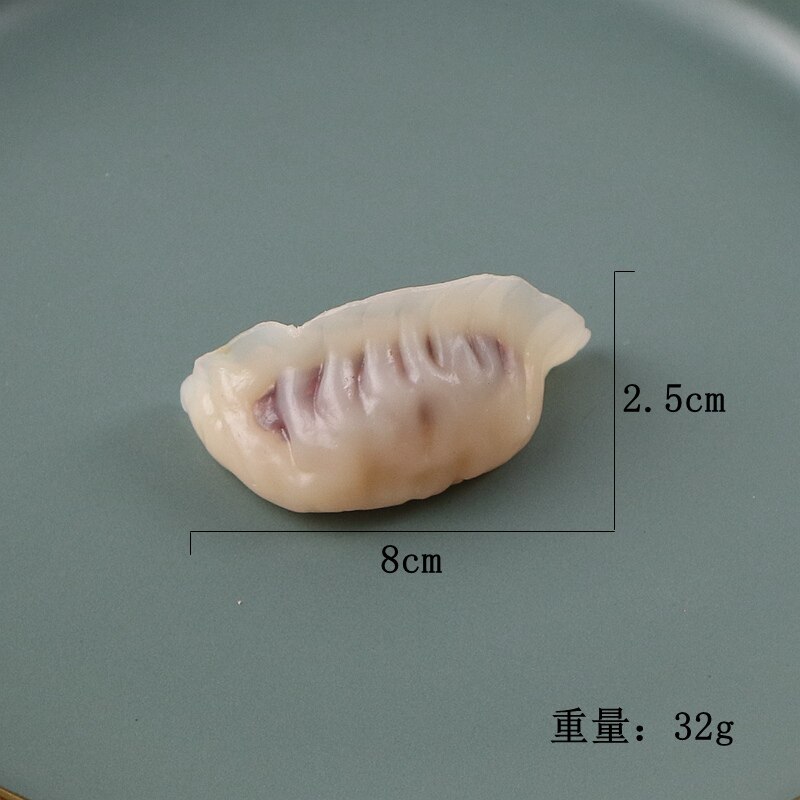 Simulering dumpling matte modell duftende blomster hvitløk dumpling fotografiske rekvisita butikk skap dekorasjon dekorasjon låve: Soppboller