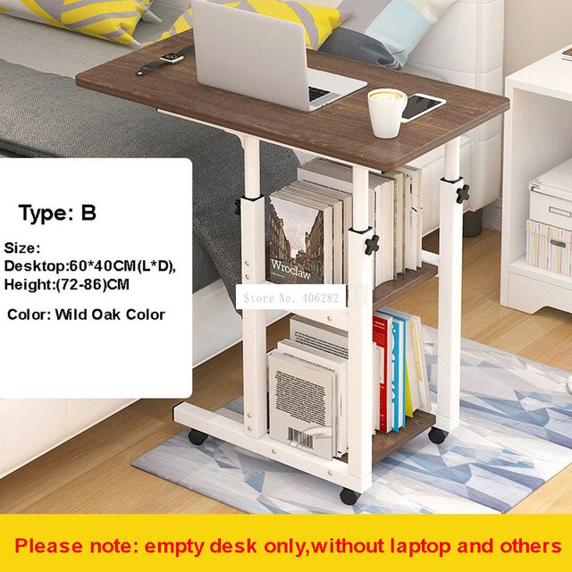 Movable Simple Laptop Table Wood Desktop Height Ad... – Grandado