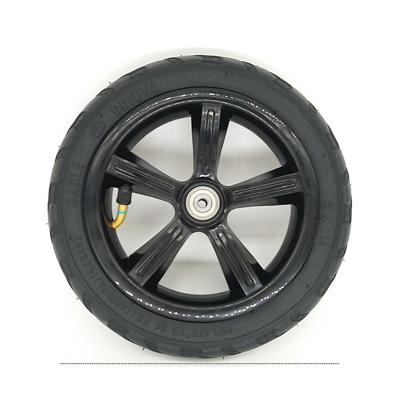 8 Inch Electric Scooter Wheel 200MM 8X1 1/4 Solid Tire Wheel Pneumatic Full Butyl Rubber Inner Tube