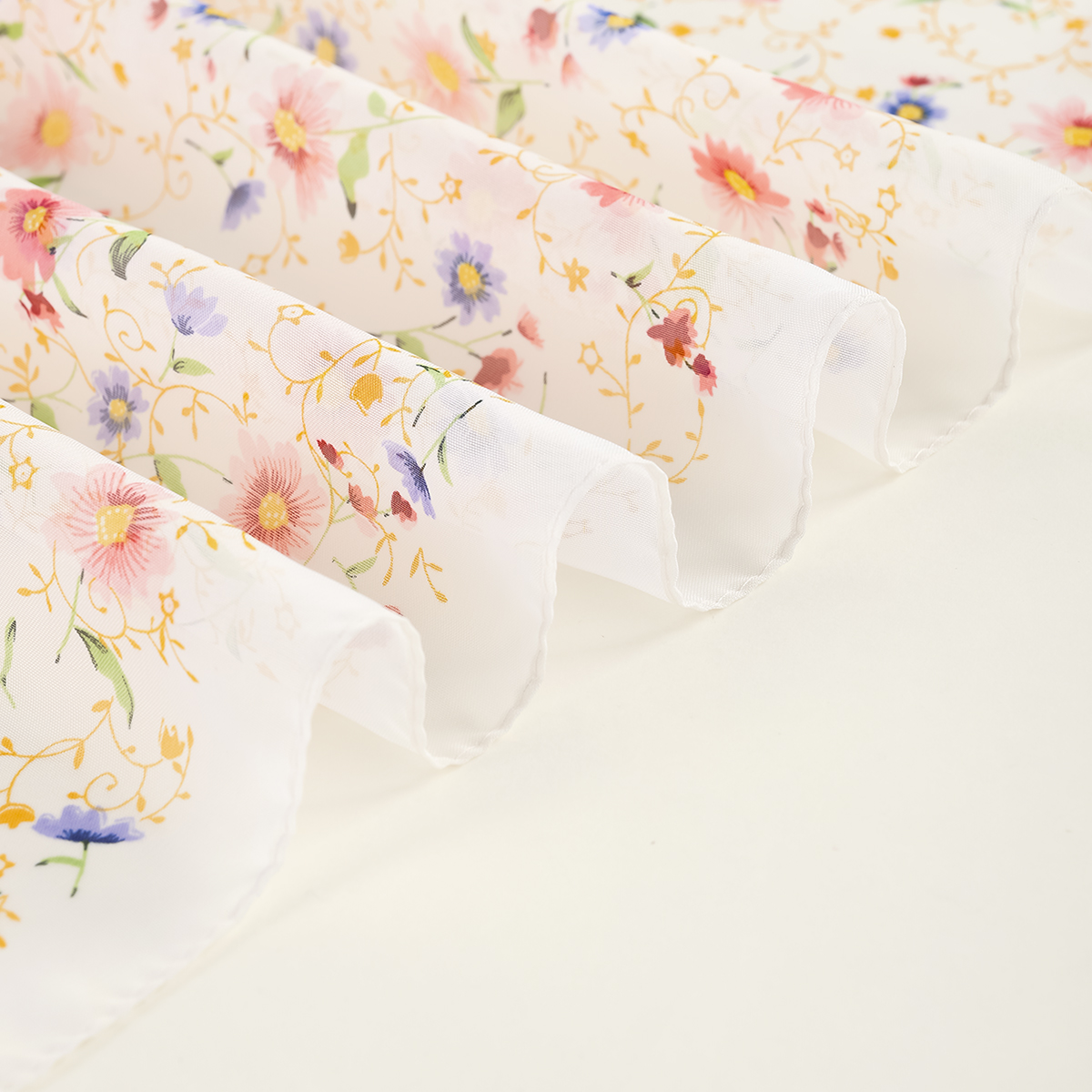 Bufanda con estampado Floral de verano, chales de seda de gasa ligeros y elegantes, toalla de protección solar para viajes y playa, turbante con diadema a la