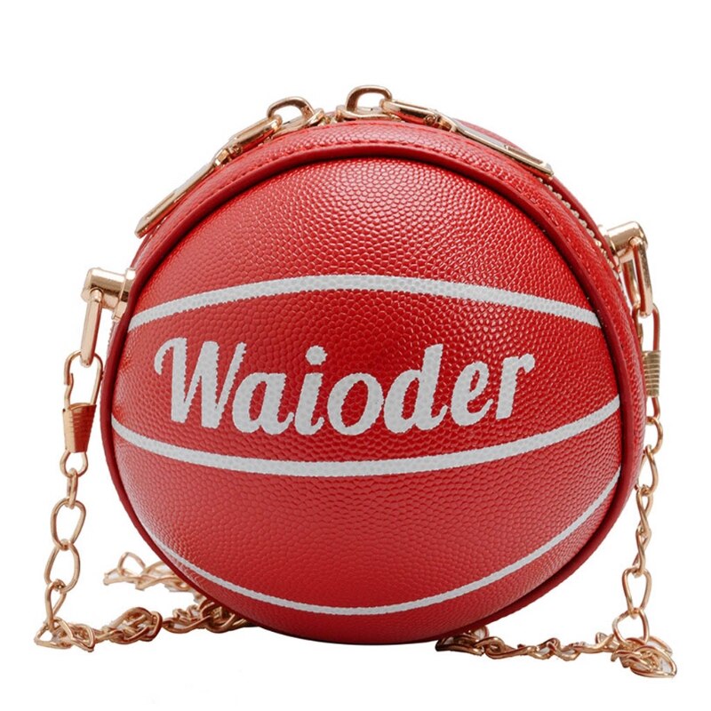 freundlicher der Kupplung Tasche Nette freundlicher Mini Basketball Geldbörse Umhängetaschen für Jungen Mädchen Kleine Münze Brieftasche Handtasche: rot