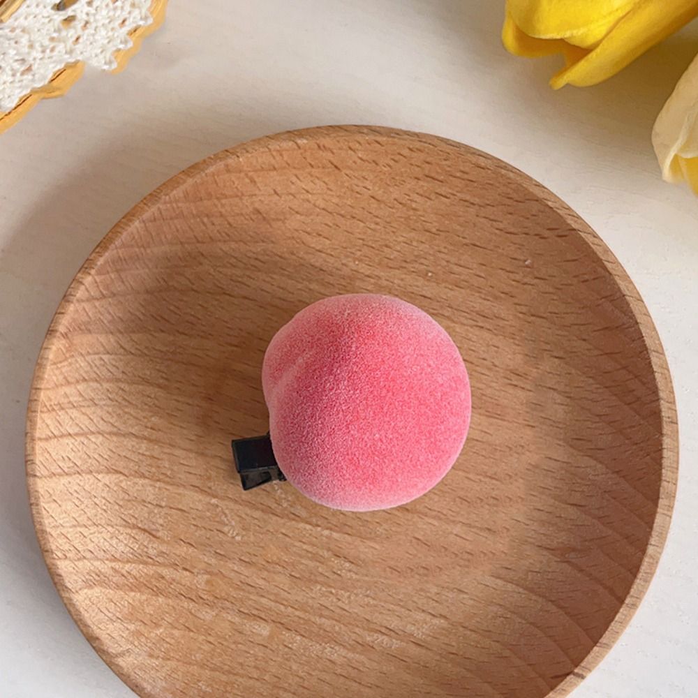 Horquilla de fruta de simulación de cereza dulce, comida falsa de limón, pinza para el pelo bonita, accesorios para el cabello de dibujos animados para mujer, diario: Lavanda