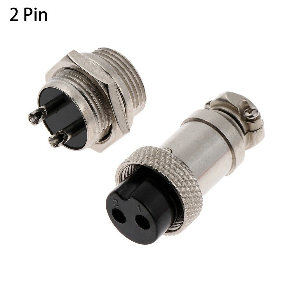 5Pair GX16 Aviation Plug Male&Female Wire Panel Metal Connector 2/3/4/5/6/8/9 Pin + Waterproof Rubber