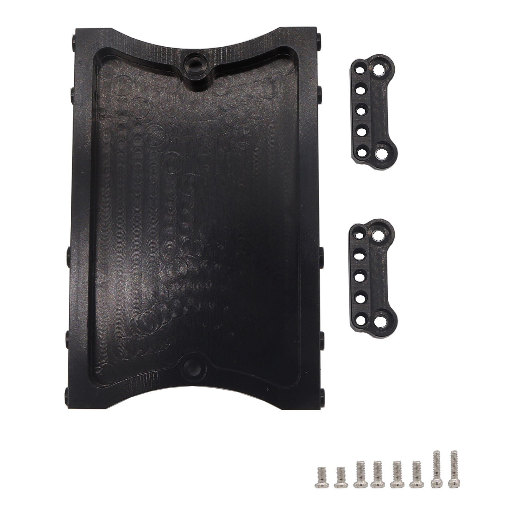 Metal Steering Servo Fixed Mount Bracket Beam for MN D90 D91 D96 D99 MN90 MN99S 1/12 RC Car Upgrade Accessories: B Black