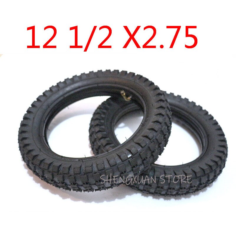 Pneu 12 1/2 X 2.75 + Chambre à Air Pour Mini Moto 49cc – Dirt Bike, MX350, MX400, Scooter