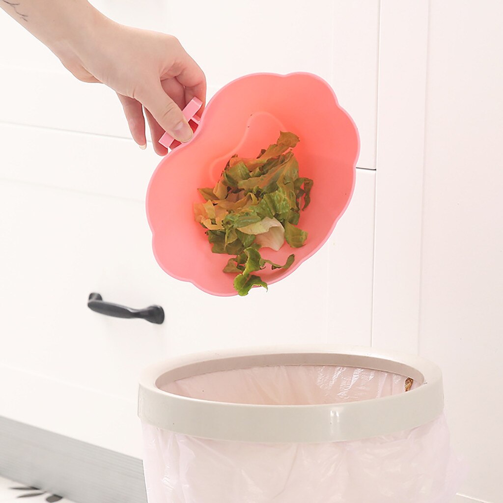 Kitchen Cabinet Door Hanging Trash Bin Trash Can Wall Mounted Container Trash Home Household Cleaning Tools Waste Bins