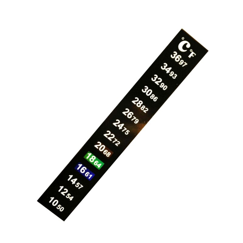 Autocollant Vertical pour thermomètre Betta E8BD, pour brassage, grandes polices pour lecture rapide, 1 ou 10 paquets: 1