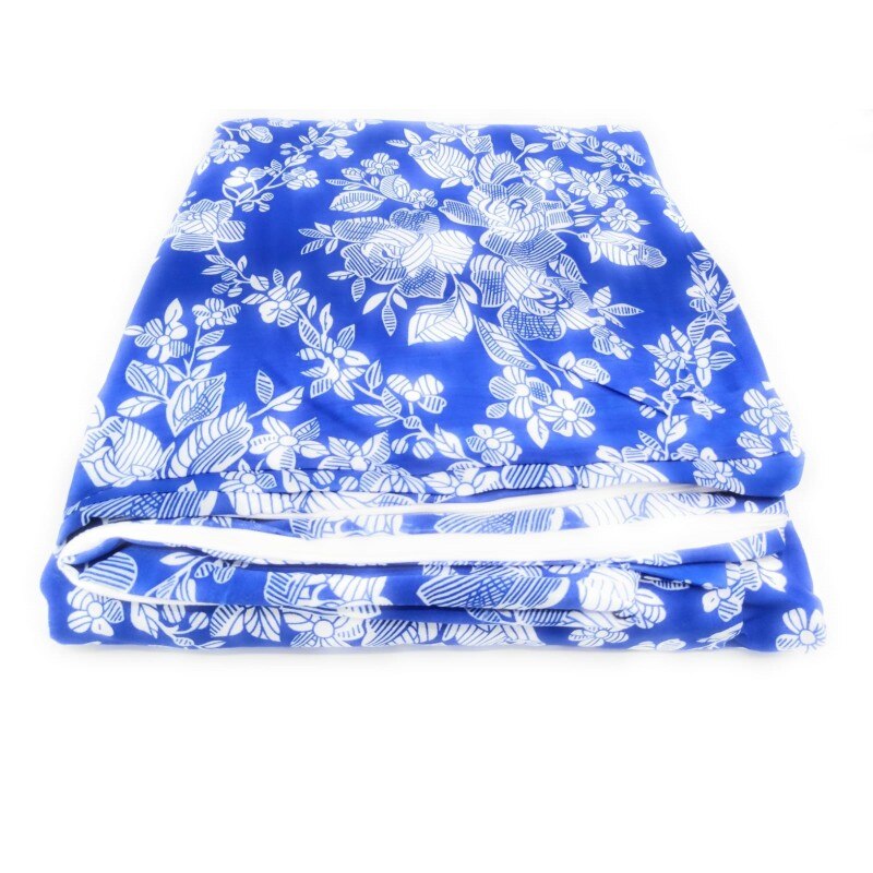 Denier Matrashoes Blauw Rits L Bloem 105X190 Cm