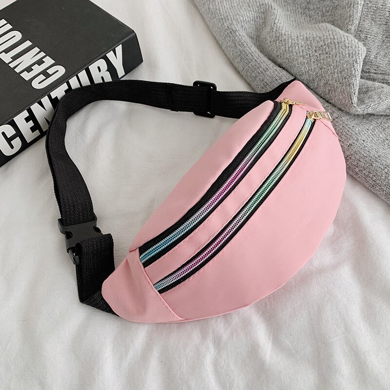 Waist Bag Leopard Fanny Pack Harajuku Style Women's Belt Bag Murse Banana Bum Bag Sling Chest Bag for Travel Dailylife: Pink