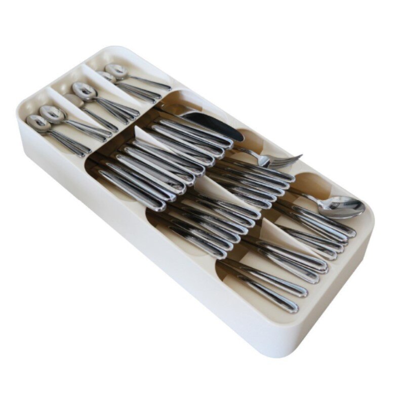 Kitchen düzenleyici fork drawer storage box tray cutlery spoon divider container kitchen utensils for Appriance shelf closet st