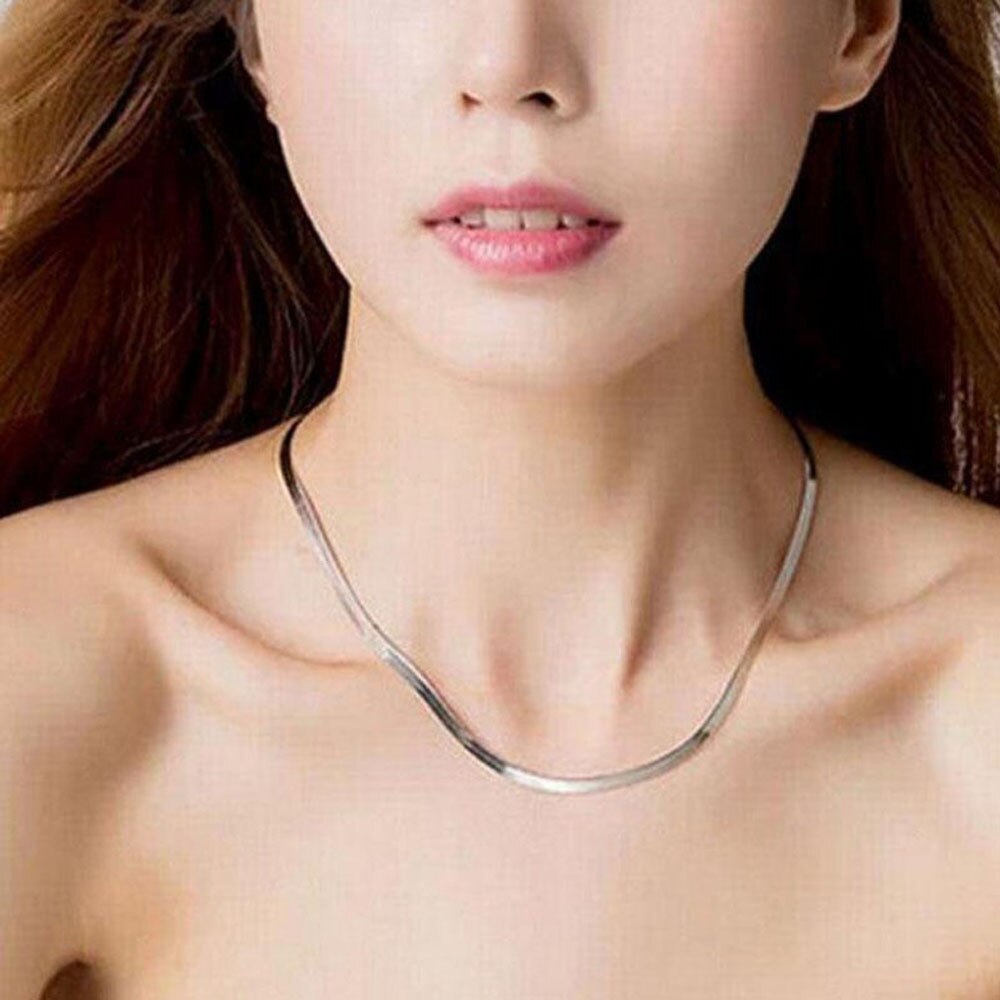 Sieraden zilveren slangenketting kettingen heren dames koperen basis goudkleurige sieraden fabrieksprijs  n09142