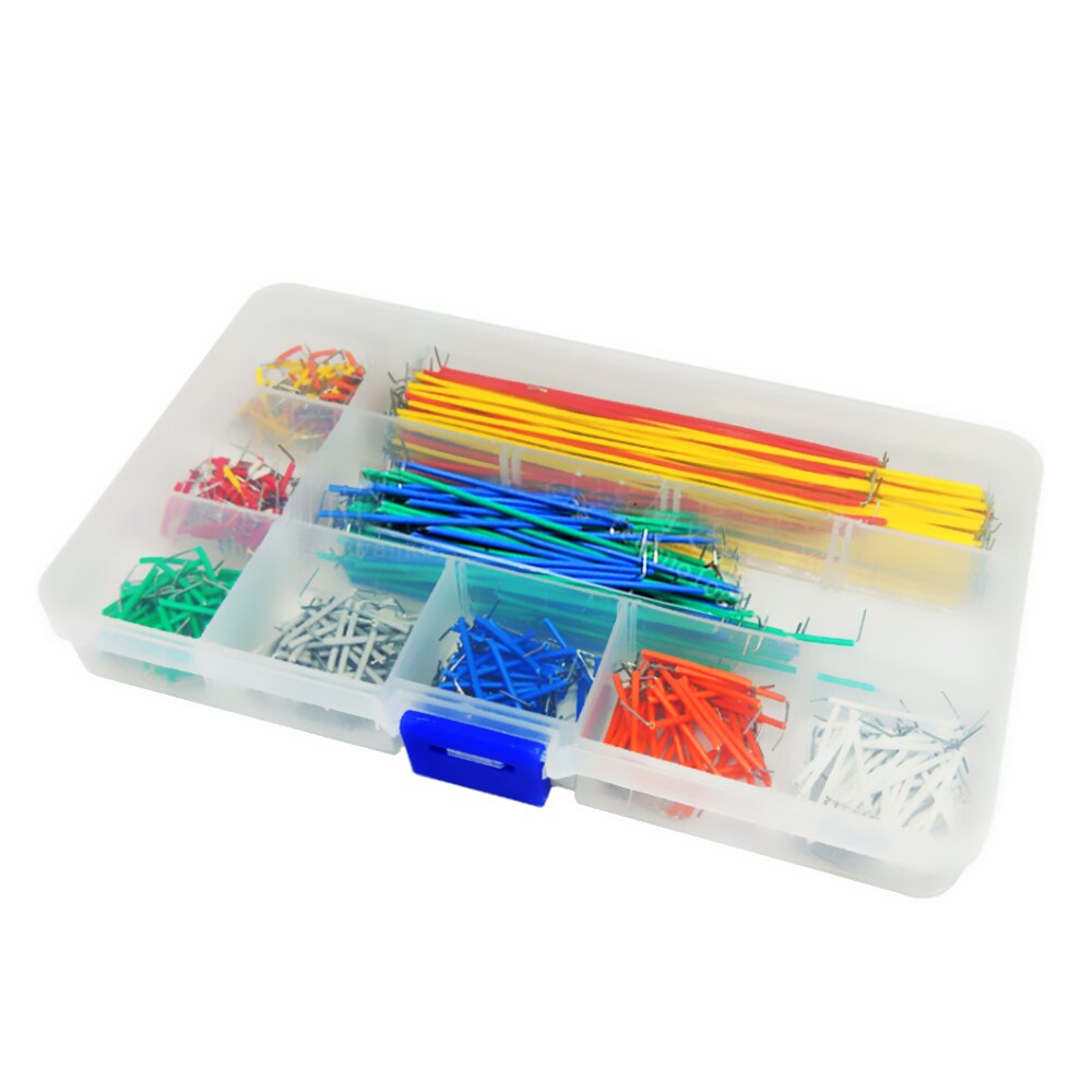560 pièces Kits de cavalier 14 longueurs platine de prototypage lignes circuits imprimés cavaliers U forme câble fil Kit pour PCB pain Board Arduino populaire